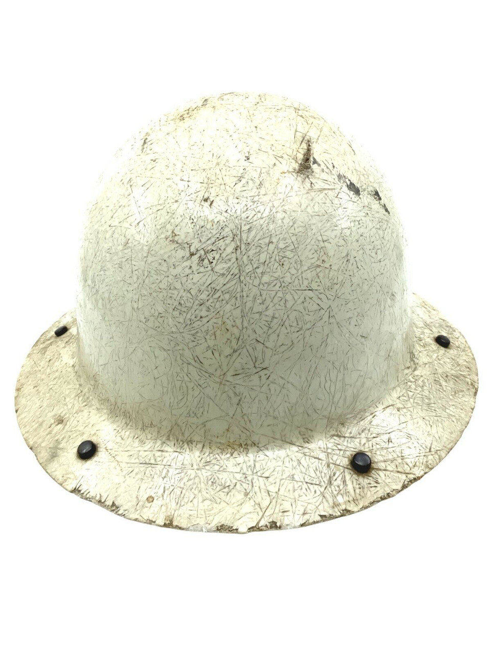 US Civil Defense White Fiber Hard Hat Helmet US Civil Defense White Fiber Hard Hat Helmet