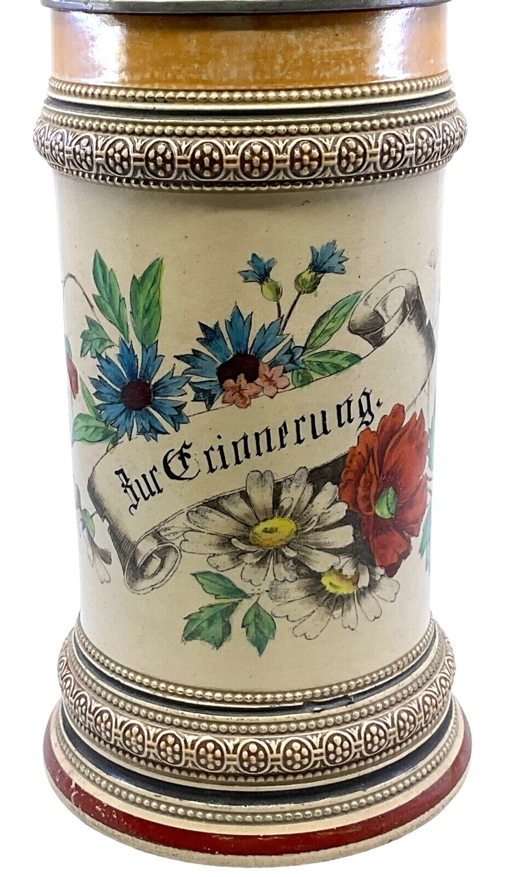WW1 Imperial German 12th Bavarian Infantry Regiment Beer Stein 1/2 Litre WW1 Imperial German 12th Bavarian Infantry Regiment Beer Stein 1/2 Litre