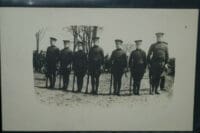 WW1 Canadian CEF seven Soldiers portrait  Postcard