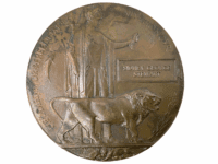 WW1 Canadian CEF 29th Battalion Sidney Stewart Death Penny Memorial Plaque