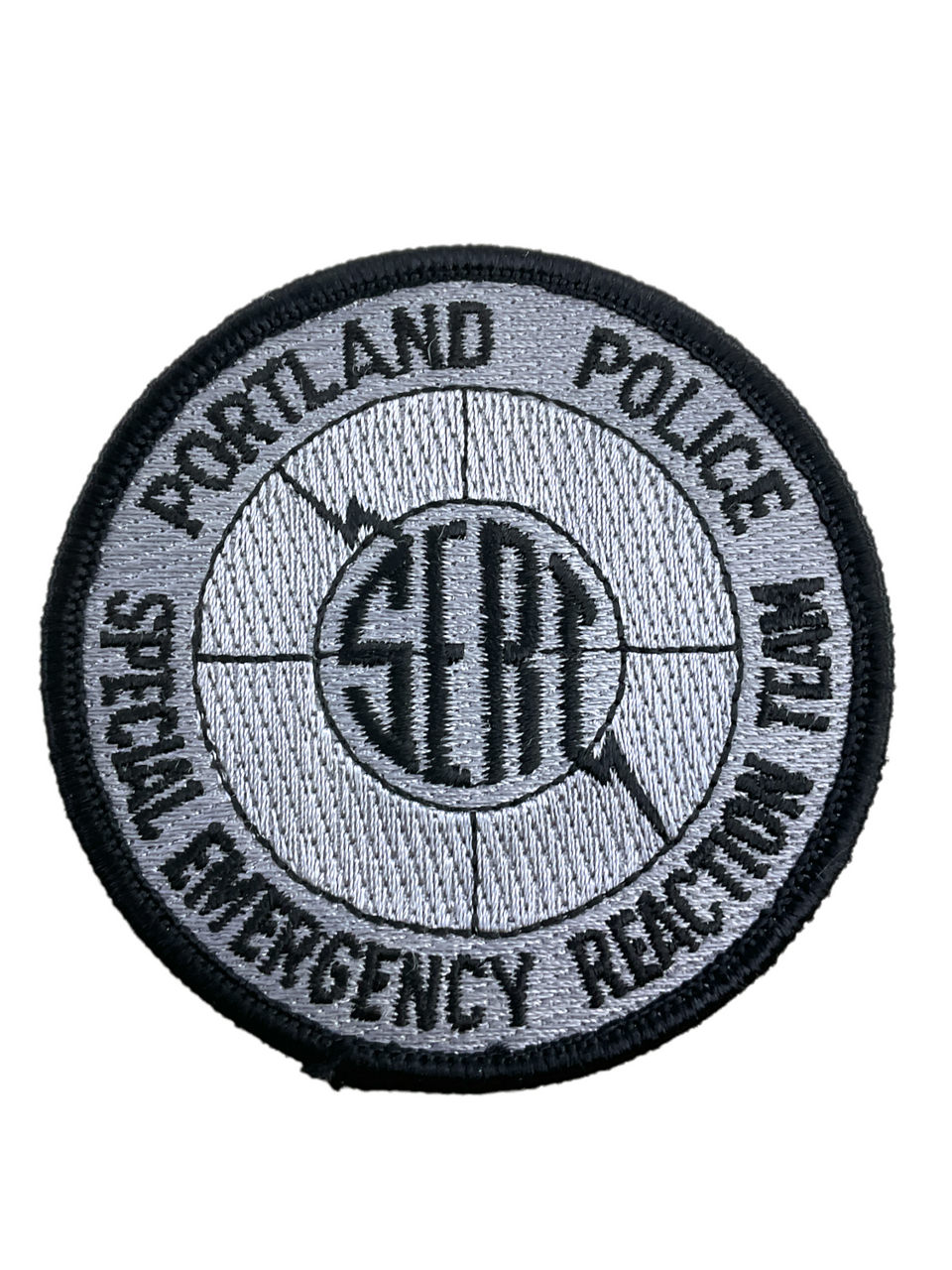 US Portland Oregon SERT Special Emergency Reaction Team Black Edge Police Patch US Portland Oregon SERT Special Emergency Reaction Team Black Edge Police Patch