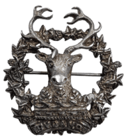 British Gordon Highlanders Scottish Silver 1900 Dated Sweetheart Pin Badge