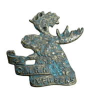 WW1 Canadian CEF 4th CMRR Mounted Rifles Collar Badge Insignia Single