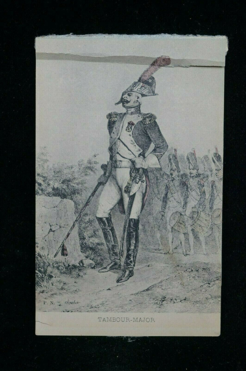 Napoleonic Era French Major Officer Postcard Napoleonic Era French Major Officer Postcard