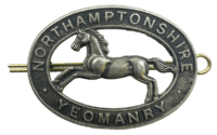 WW2 British Northamptonshire Yeomanry Cap Badge