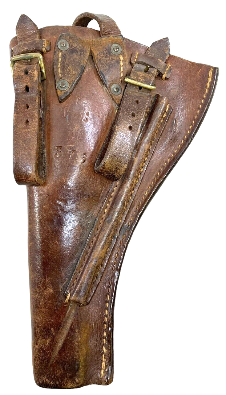 WW1 British 1914 Pattern Leather Open Top Holster TANK CORPS Regimental Marked WW1 British 1914 Pattern Leather Open Top Holster TANK CORPS Regimental Marked