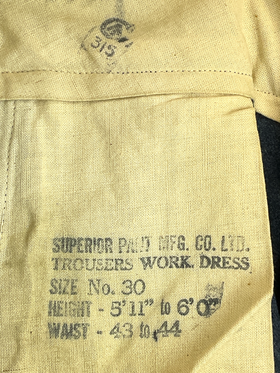 WW2 Canadian RCAF Working Dress Trousers Size 30 WW2 Canadian RCAF Working Dress Trousers Size 30