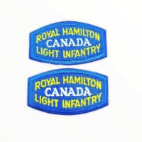 Canadian Forces CF RHLI Royal Hamilton Light Infantry Shoulder Title Pair Canadian Forces CF RHLI Royal Hamilton Light Infantry Shoulder Title Pair