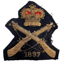 British Victorian Prize Marksman 1897 Bullion Wire Qualification Badge Insignia British Victorian Prize Marksman 1897 Bullion Wire Qualification Badge Insignia