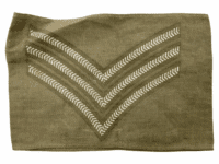 WW2 Canadian British Sergeants Slip On Rank Insignia