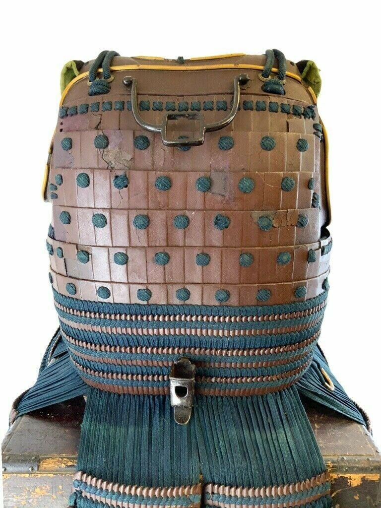 Japanese Japan Samurai Armour in Box Circa 1720's Era Vintage Japanese Japan Samurai Armour in Box Circa 1720's Era Vintage