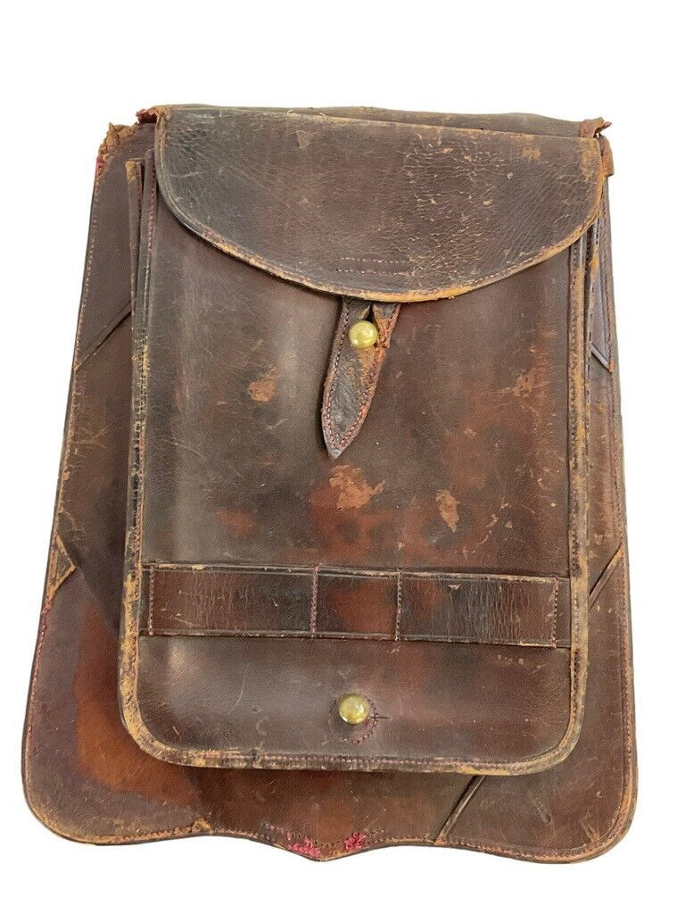 Canadian Victorian Cavalry Undress Officers Sabretache Brown Leather Canadian Victorian Cavalry Undress Officers Sabretache Brown Leather