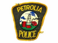 Canada Canadian Petrolia Ontario Gold Police Patch