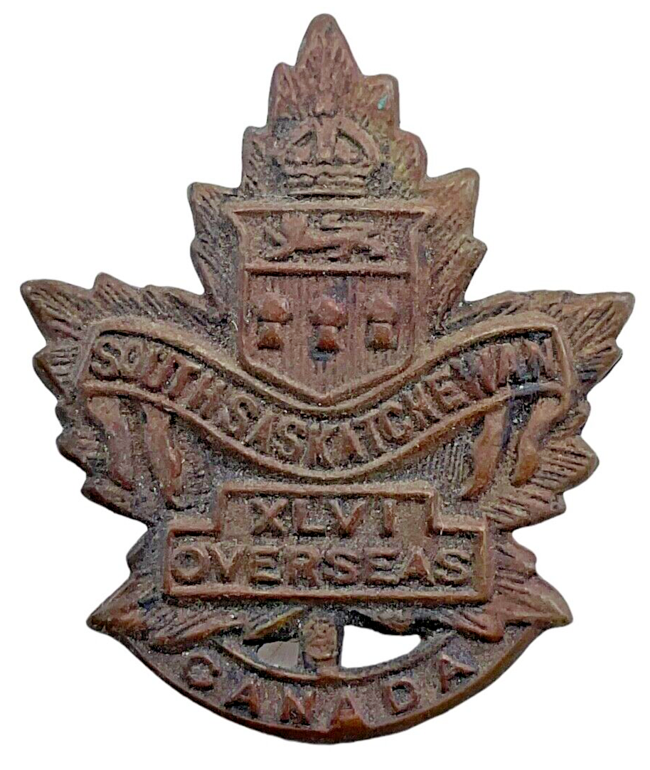 WW1 Canadian CEF 46th Battalion Collar Insignia Single WW1 Canadian CEF 46th Battalion Collar Insignia Single