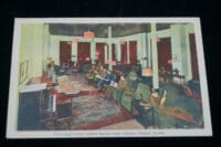 WW2 Canadian Active Service Club Lounge Photo Postcard