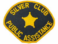 US Silver Club Public Assistance Yellow Edge Police Patch