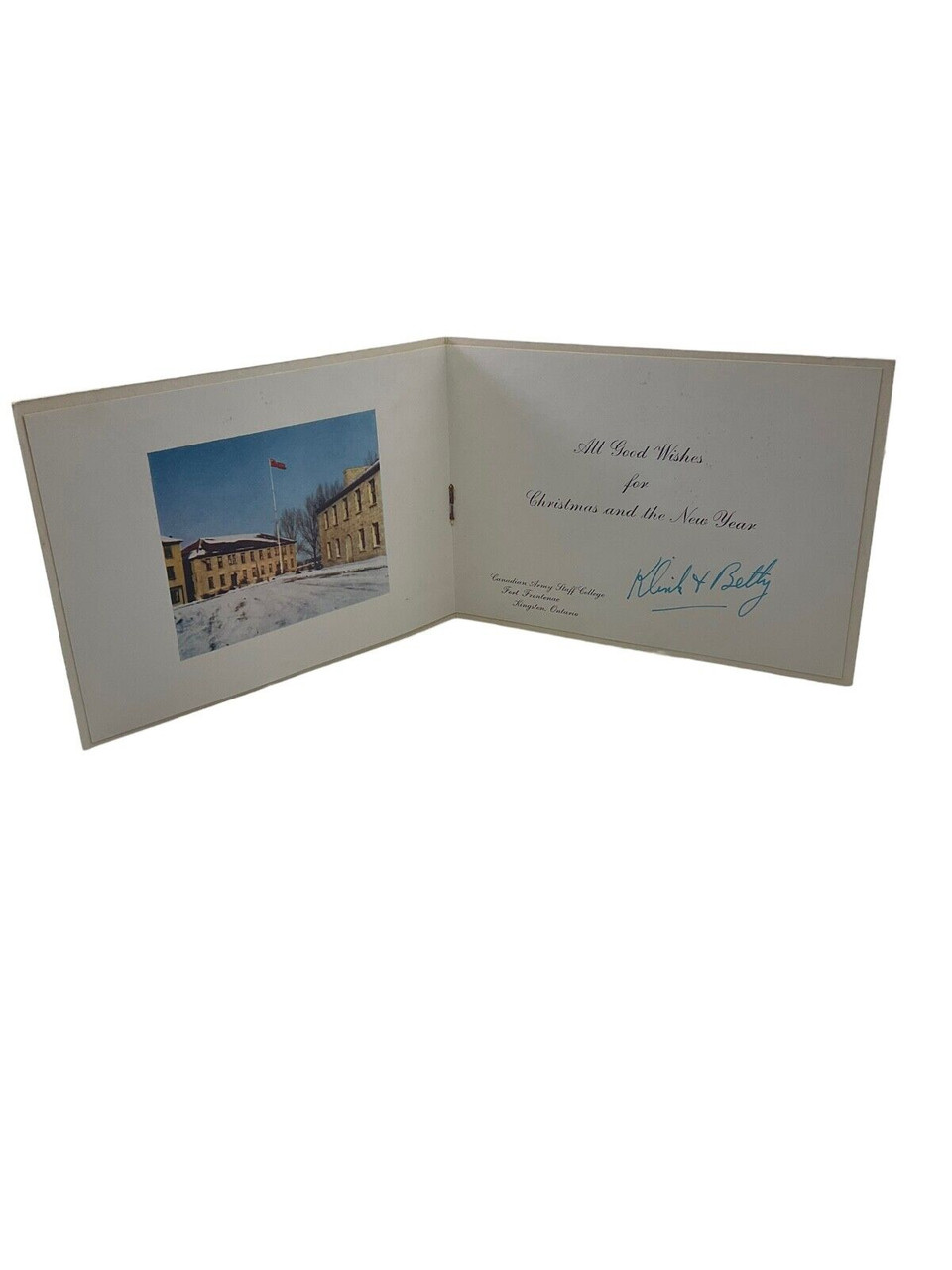 Canadian Army Staff College Kingston Christmas Card Canadian Army Staff College Kingston Christmas Card