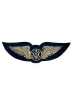 WW2 US USAAF 8th Air Force Blue Backed British Made Aircrew Wings Padded