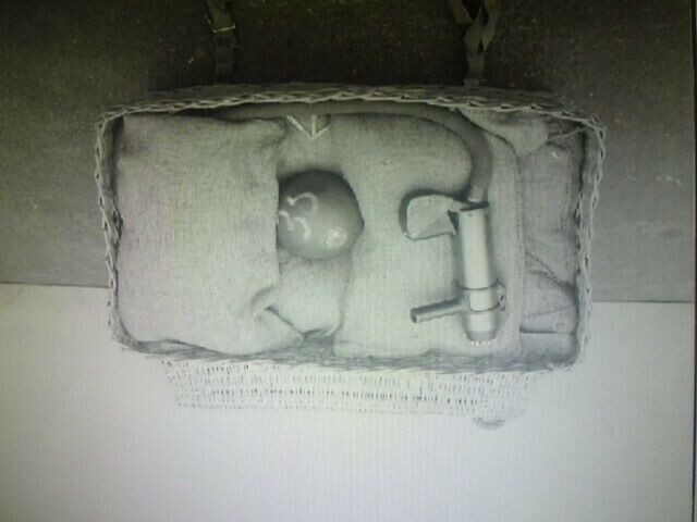 WW2 British Airborne Para Equipment in Basket Original Negative #71 WW2 British Airborne Para Equipment in Basket Original Negative #71