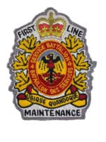 Canadian Forces 4 Service Battalion First Line Maintenance Chenille Jacket Patch