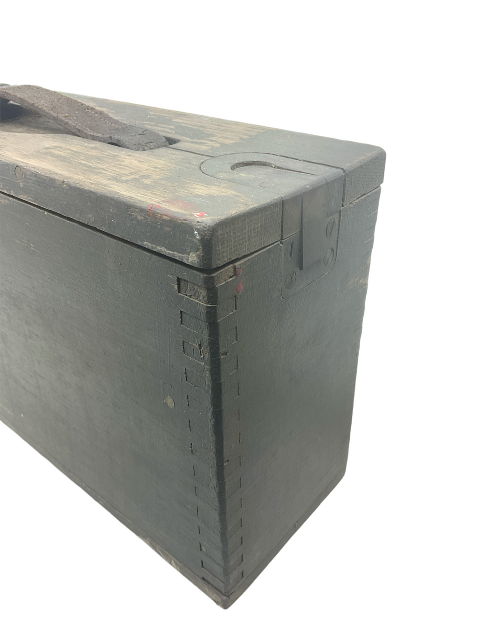 WW1 US AEF .30 Wooden Carry Box EMPTY Green Painted WW1 US AEF .30 Wooden Carry Box EMPTY Green Painted
