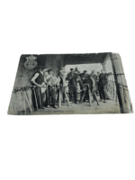 WW1 British BEF Queens Own Hussars Photo Postcard Sword Sharpening