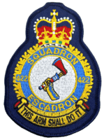 Canadian RCAF 422 Squadron Crest Heraldic Colour Patch