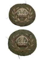 WW1 Canadian CEF MWO WO2 Rank Pair Insignia