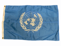 United Nations UN Nylon Flag 24 x 38 Inches