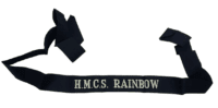 Royal Canadian Navy RCN HMCS Rainbow Full Length Cap Tally