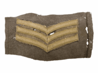 WW1 Canadian British BEF CEF Cut Off Sergeant Rank On Sleeve Piece WW1 Canadian British BEF CEF Cut Off Sergeant Rank On Sleeve Piece