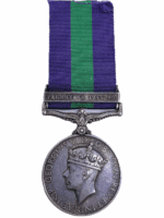British General Service Medal & Palestine Bar Pte Letsom APC