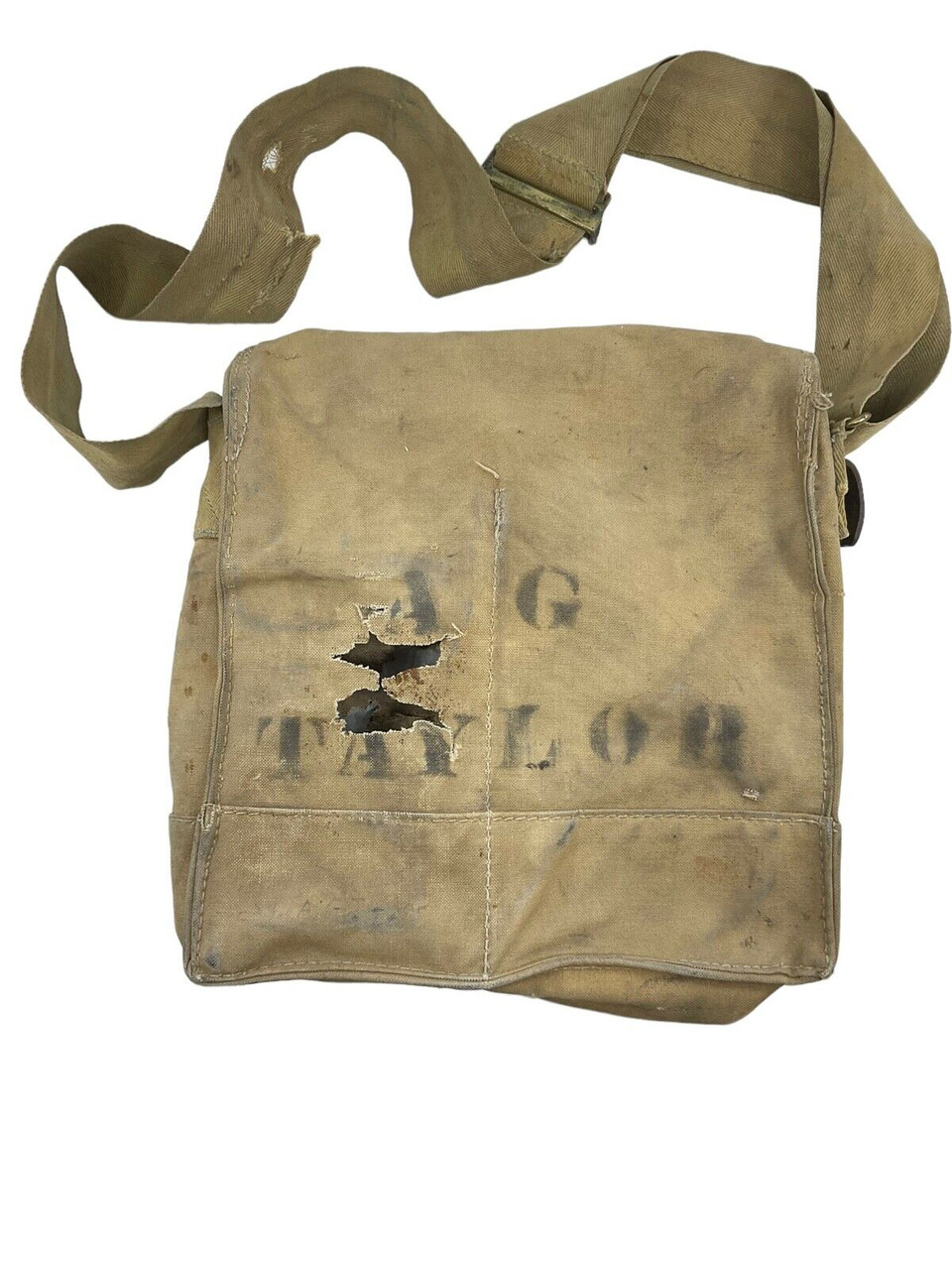 WW1 British Canadian BEF CEF SBR Respirator Carry Bag Named 1917 Dated WW1 British Canadian BEF CEF SBR Respirator Carry Bag Named 1917 Dated