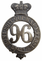 Victorian British Militia 96th Regiment Glengarry Badge