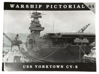 WW2 US Navy USS Yorktown CV-5 Warship Pictorial Soft Cover Reference Book