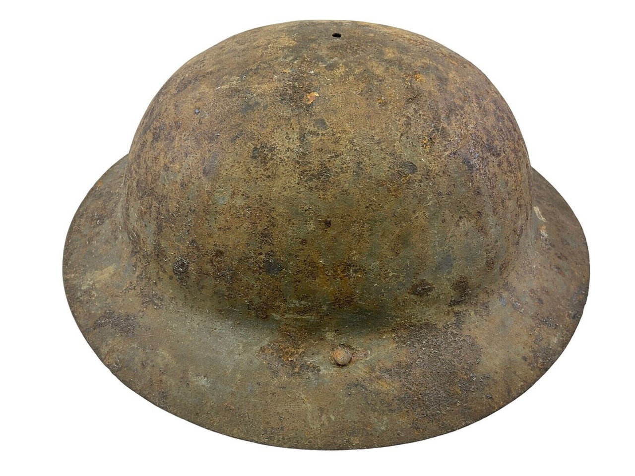 WW1 Canadian CEF Forestry Corps Painted Mk1 Brodie Raw Edge Helmet Shell WW1 Canadian CEF Forestry Corps Painted Mk1 Brodie Raw Edge Helmet Shell