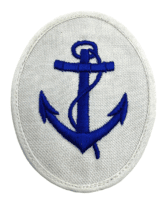 WW2 German Kriegsmarine Botswain NCO Trade Badge Patch White