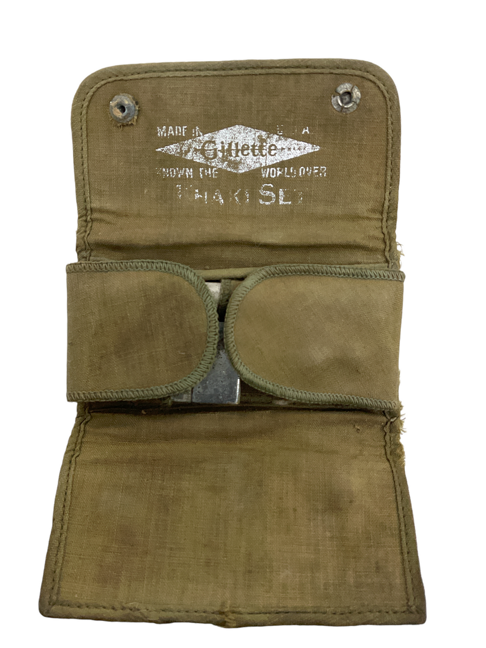 WW1 US Canadian CEF AEF Gillette Shaving Razor Kit In Case WW1 US Canadian CEF AEF Gillette Shaving Razor Kit In Case