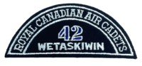 Canadian RCAC Air Cadets 42 Wetaskiwin Shoulder Title Insignia Patch