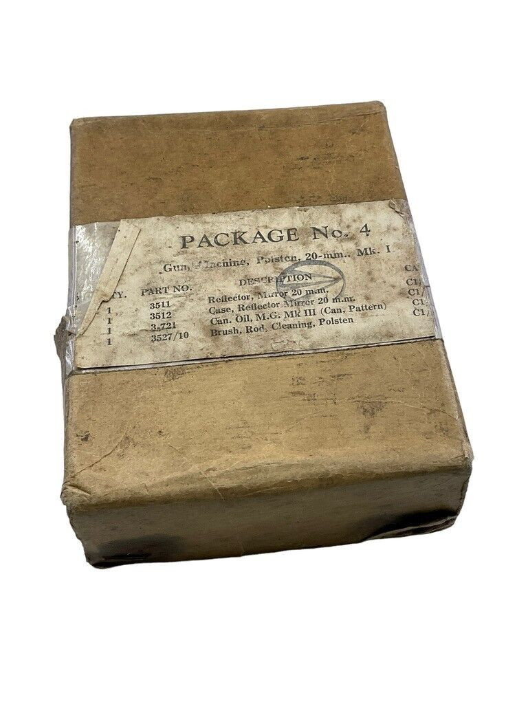 WW2 Canadian Army 20 MM Cleaning Kit in Box of Issue WW2 Canadian Army 20 MM Cleaning Kit in Box of Issue