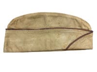 WW2 US USAAF Piped Tan Cotton Garrison Cap Size 7 1/8 WW2 US USAAF Piped Tan Cotton Garrison Cap Size 7 1/8