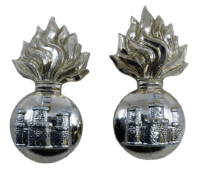 British Inniskilling Fusiliers Staybrite Collar Badge Insignia
