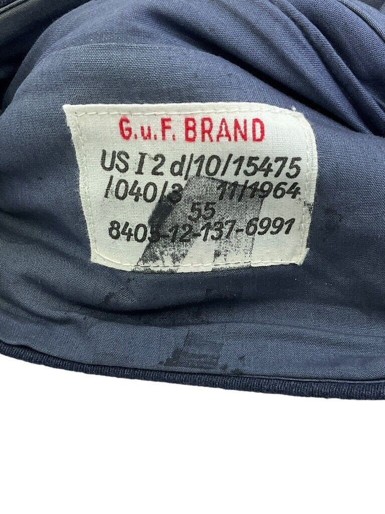 West German Airforce Yellow Piped Side Cap Size 55 West German Airforce Yellow Piped Side Cap Size 55