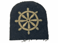 British RN Navy Quartermaster Ratings Bullion Trade Patch 2 British RN Navy Quartermaster Ratings Bullion Trade Patch 2