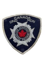 Canadian Forces DND National Defence Fire Service Department White Border Patch