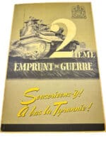 WW2 Canadian 2nd War Bond Drive French Language Poster Standy 1