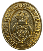 WW2 British Derbyshire Volunteer Regiment Of Home Guards Cap Badge Insignia WW2 British Derbyshire Volunteer Regiment Of Home Guards Cap Badge Insignia