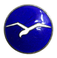 WW2 German 3rd Class Glider Proficiency Enamel Button Hole Lapel Badge