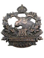 WW1 Canadian CEF 128th Battalion Cap Badge Insignia