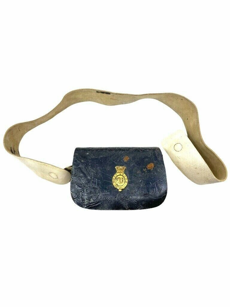 British Crimean War 56th West Essex Officers Named Cross Belt Pouch British Crimean War 56th West Essex Officers Named Cross Belt Pouch